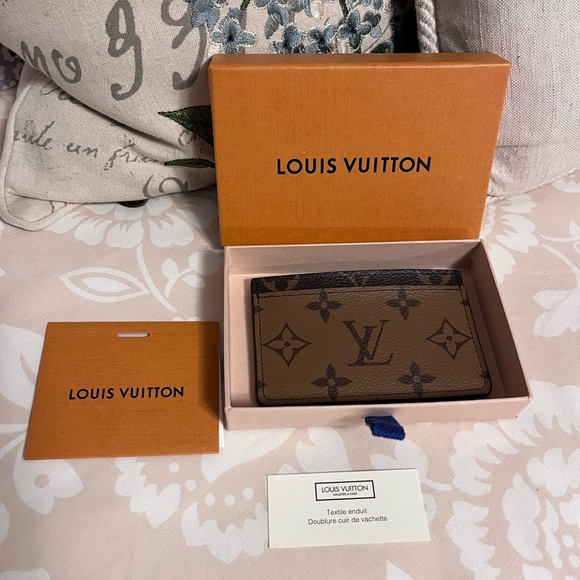 Louis Vuitton Brown Monogram Card Case - Picture 1 of 10
